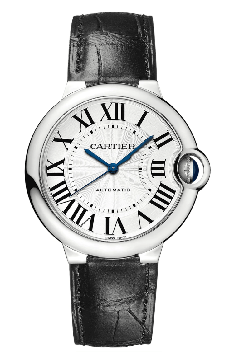 Cartier Ballon Bleu de Cartier 36mm Steel Black Alligator Unisex Watch photo 1