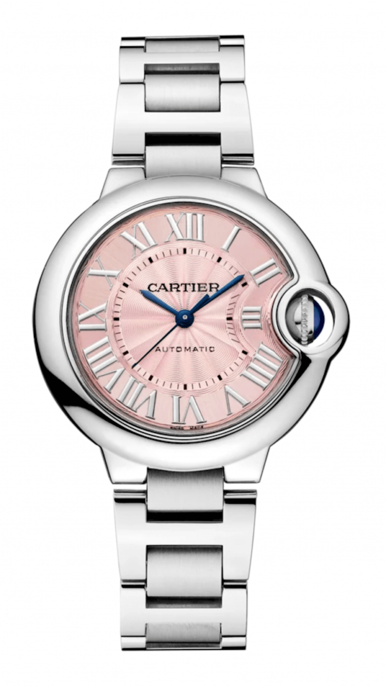 Cartier Ballon Bleu de Cartier 33mm Pink Stainless Steel Ladies Watch photo 1