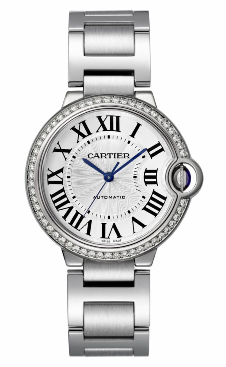 Cartier Ballon Bleu de Cartier 33mm Stainless Steel Diamond Ladies Watch photo 1