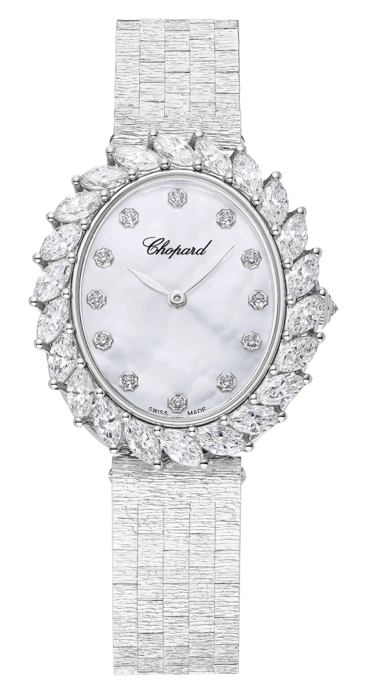 Chopard L'Heure du Diamant Ethical White Gold Diamond Oval Ladies Watch photo 1