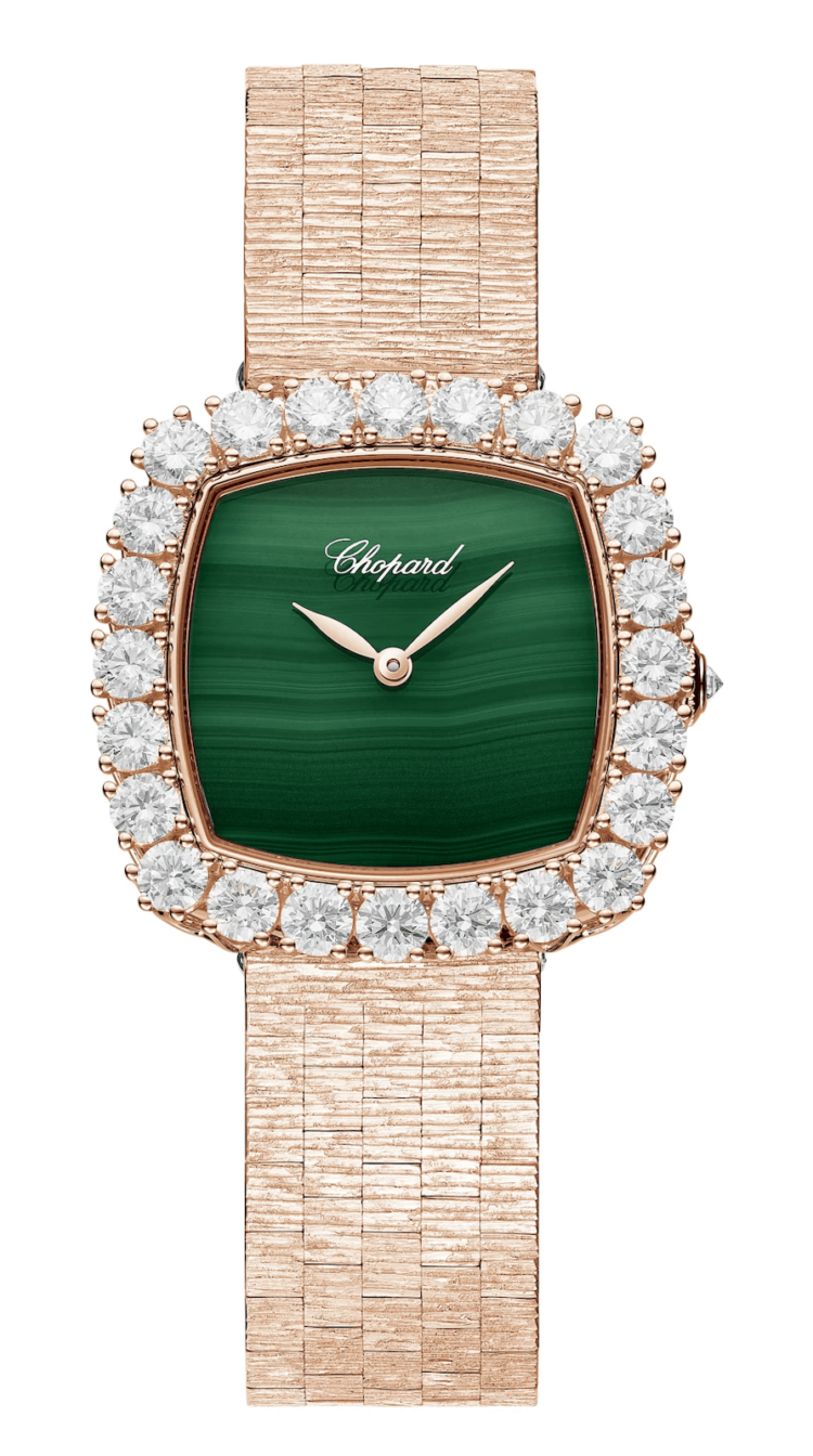 Chopard L'Heure du Diamant 30mm Green Rose Gold Diamond Ladies Watch photo 1