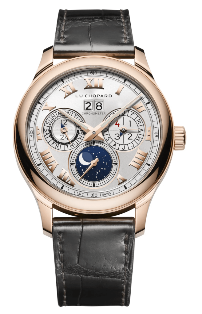 Chopard L.U.C Lunar One Rose Gold Brown Alligator Men s Watch 161927 5001 buy at the best value in Catalog of premium watches SwissWatchesForSale