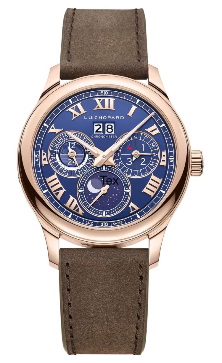 Chopard L.U.C Lunar One Rose Gold Deep Blue Limited Edition Men's Watch photo 1