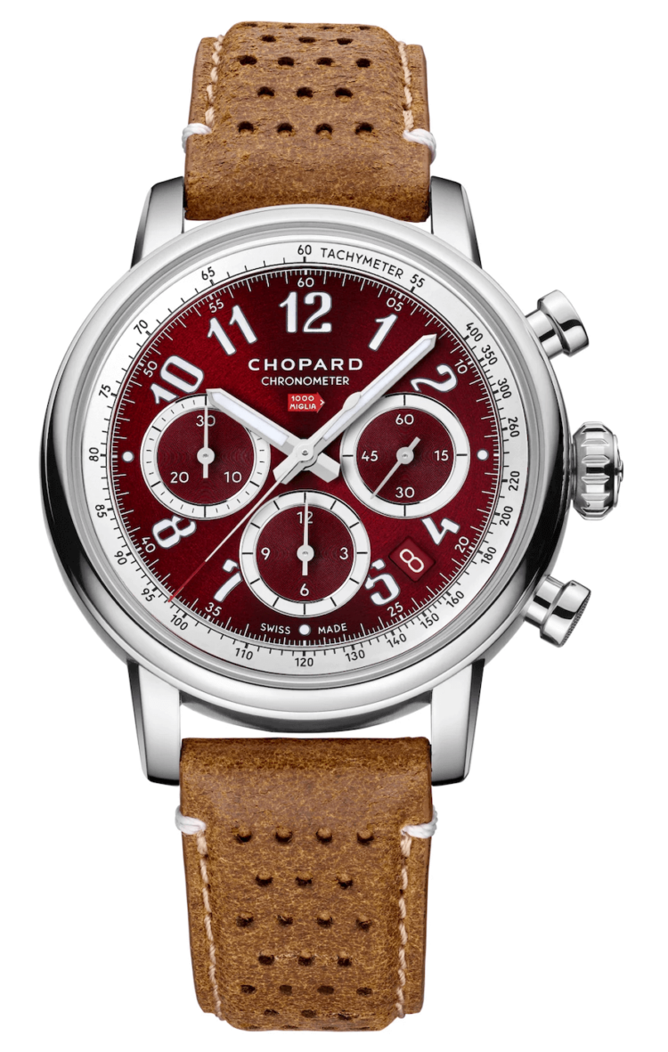 Chopard Mille Miglia Classic Chronograph Rosso Amarena Calfskin Men's Watch photo 1