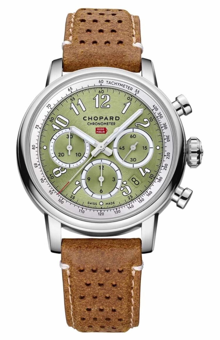 Chopard Mille Miglia Classic Chronograph Verde Chiaro Steel Calfskin Men's Watch photo 1