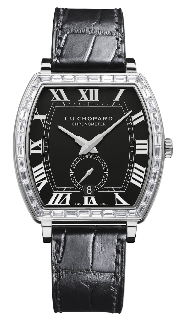 Chopard L.U.C Heritage Grand Cru White Gold Black Alligator Diamond Men's Watch photo 1