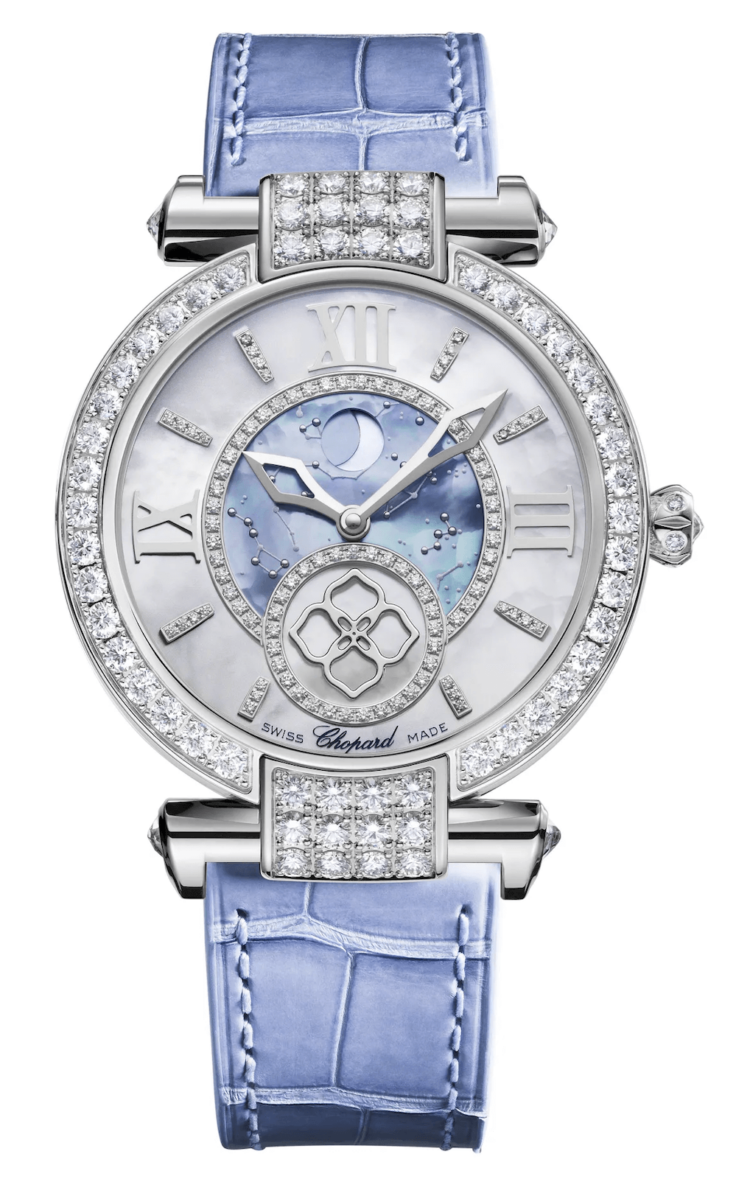 Chopard Imperiale Moonphase White Gold Diamond Blue Mother of Pearl Ladies Watch photo 1