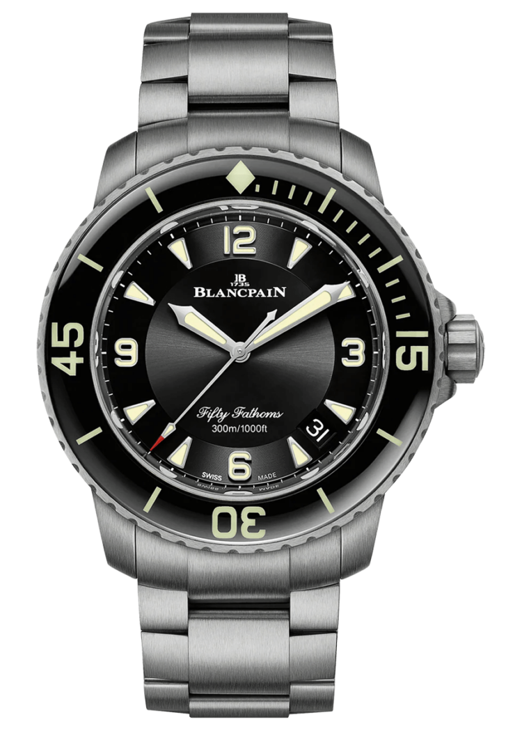 Blancpain Fifty Fathoms Automatique Black Dial Titanium Men's Watch photo 1