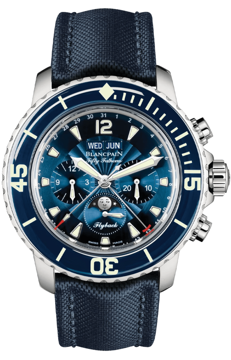 Blancpain Fifty Fathoms Chronographe Flyback Quantieme Complet Men's Watch photo 1