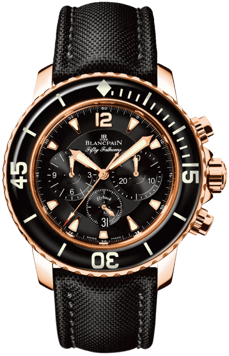 Blancpain Fifty Fathoms Chronographe Flyback Red Gold Men's Watch photo 1