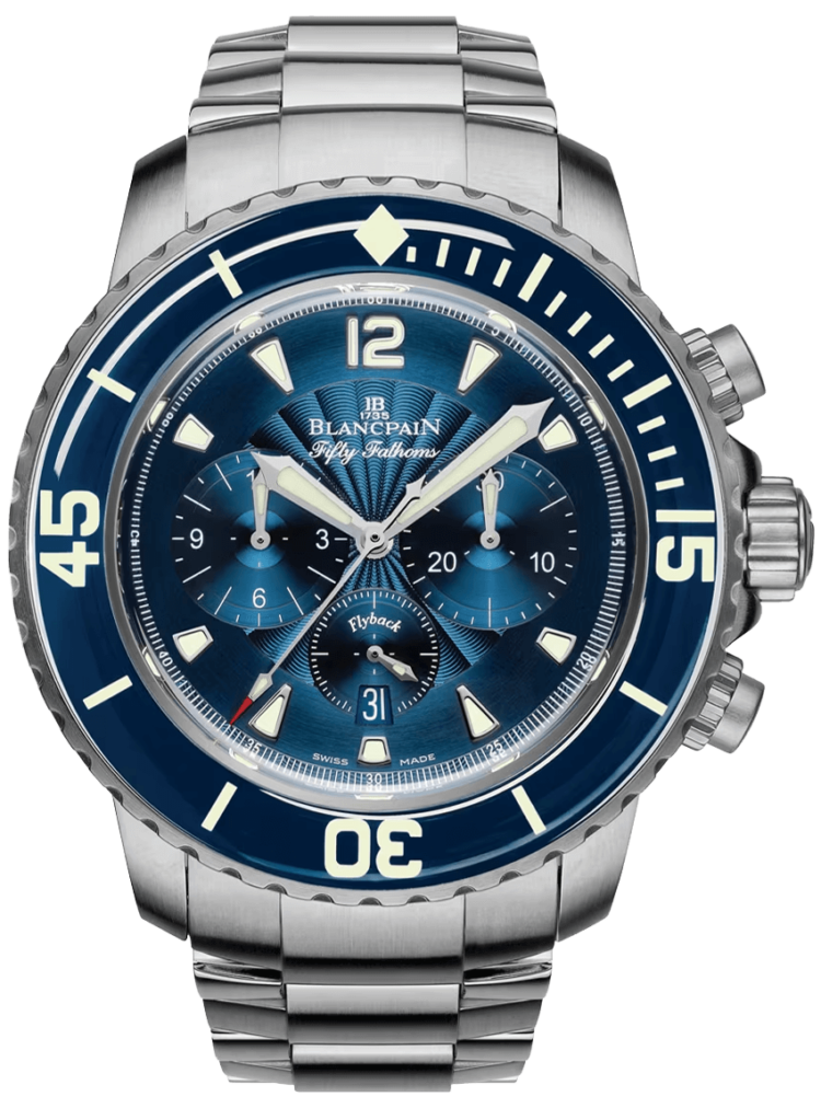 Blancpain Fifty Fathoms Chronographe Flyback Steel Blue Dial Men's Watch photo 1