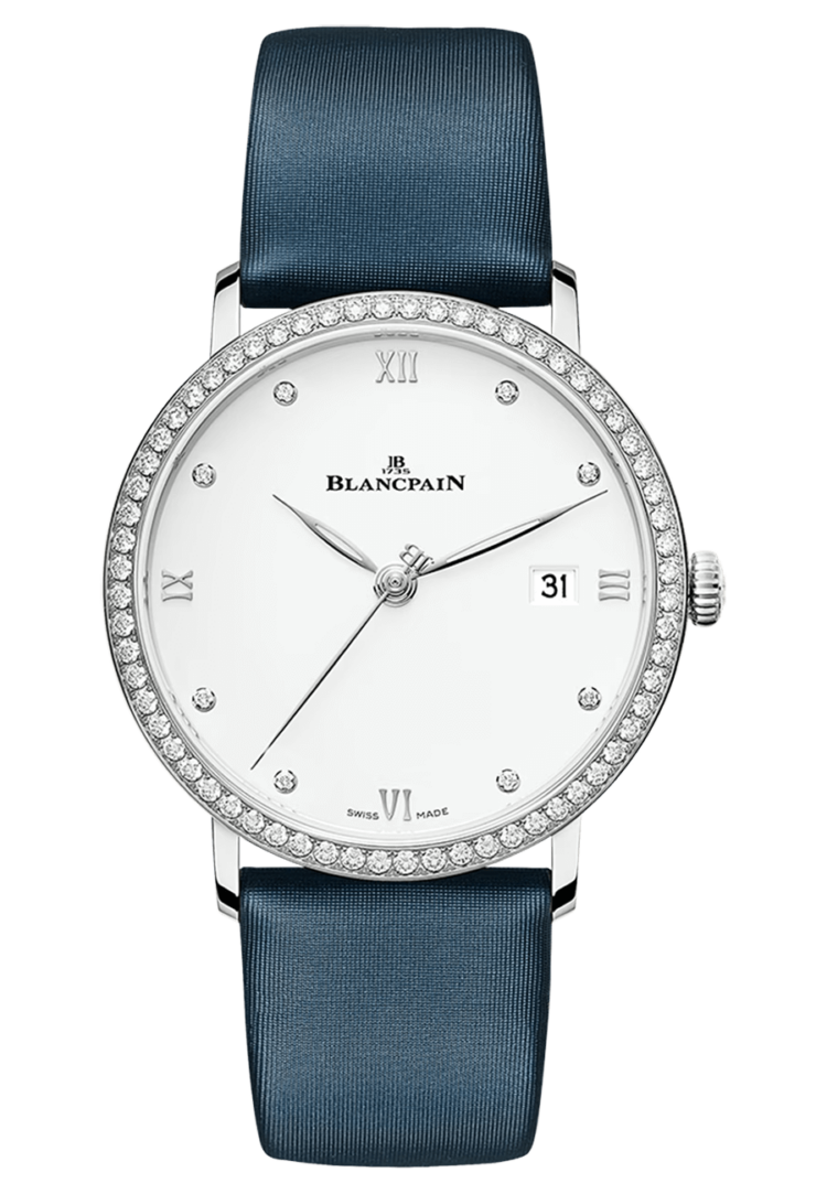 Blancpain Villeret Ultraplate Date Ultra-Slim Steel Diamond Satin Ladies Watch photo 1