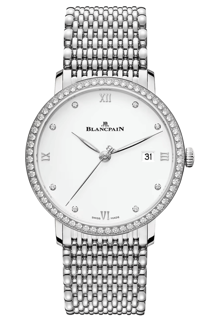 Blancpain Villeret Ultraplate Date Steel Diamond Ultra-Slim Men's Watch photo 1