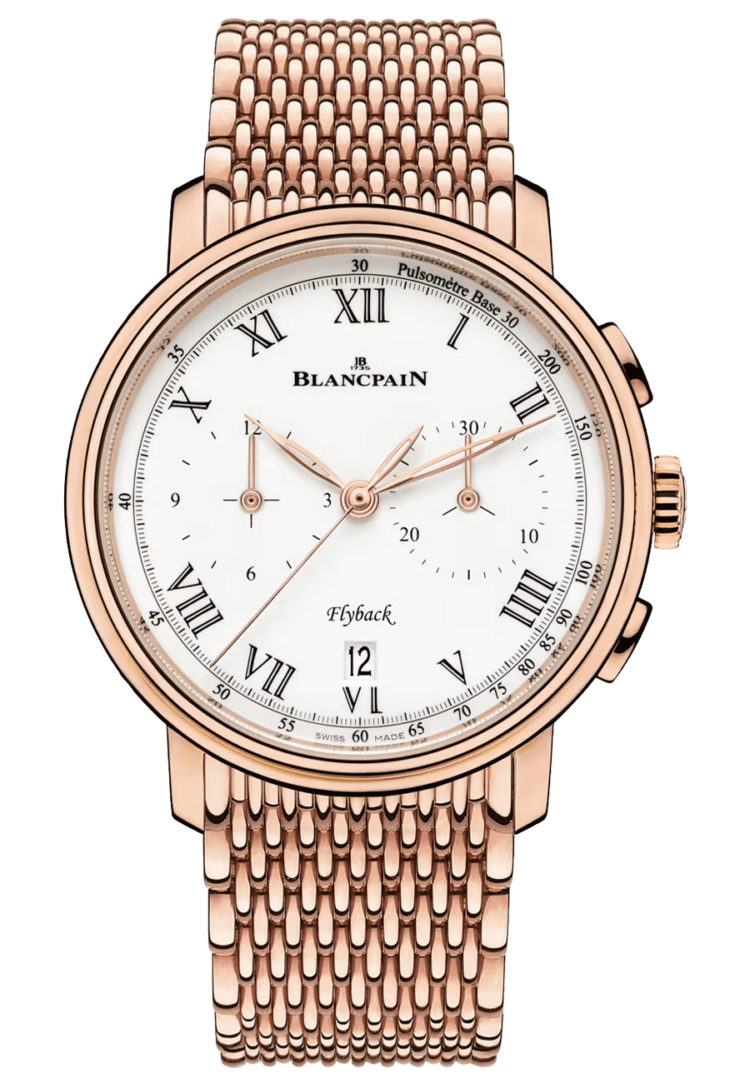 Blancpain Villeret Chronographe Flyback Pulsometre Red Gold Men's Watch photo 1