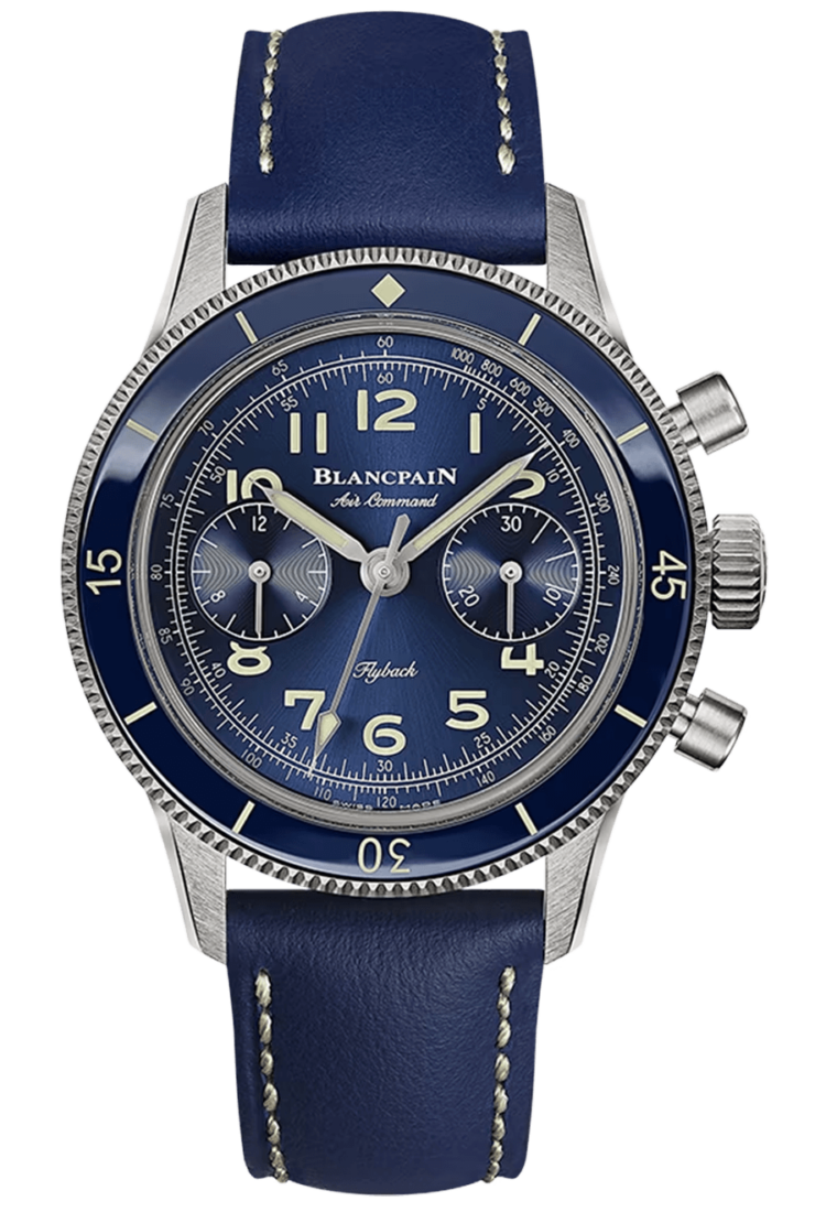 Blancpain Air Command Titanium Blue Calfskin Unisex Watch photo 1