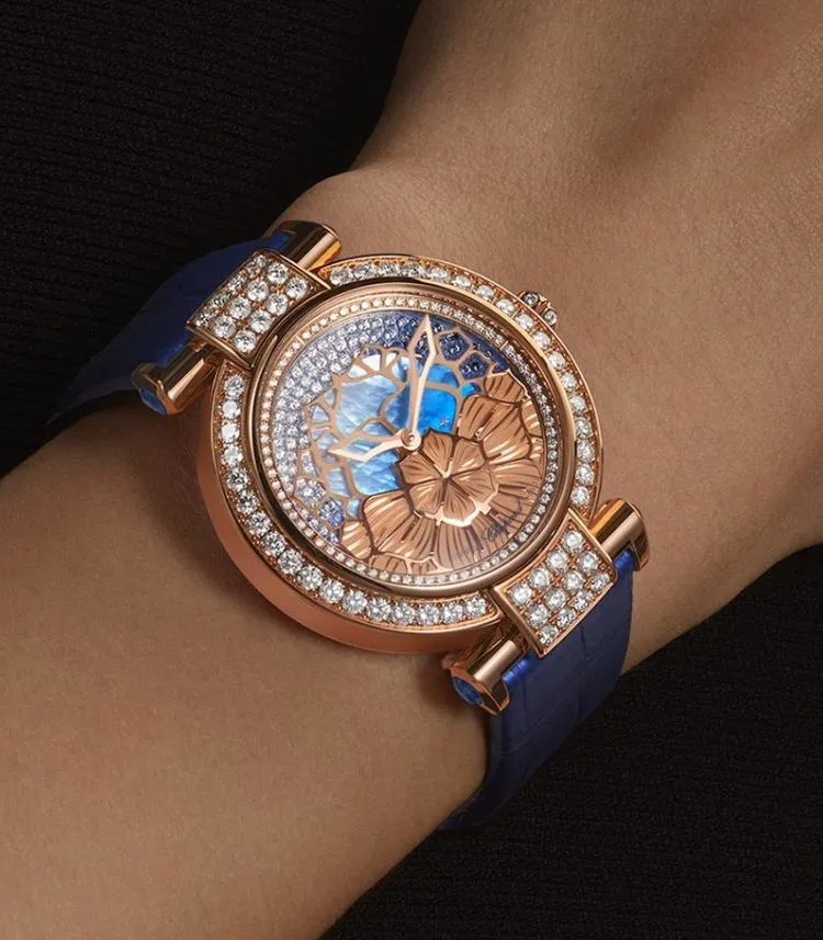 Chopard Imperiale Day & Night Rose Gold Diamond Sapphire Limited Edition Ladies Watch