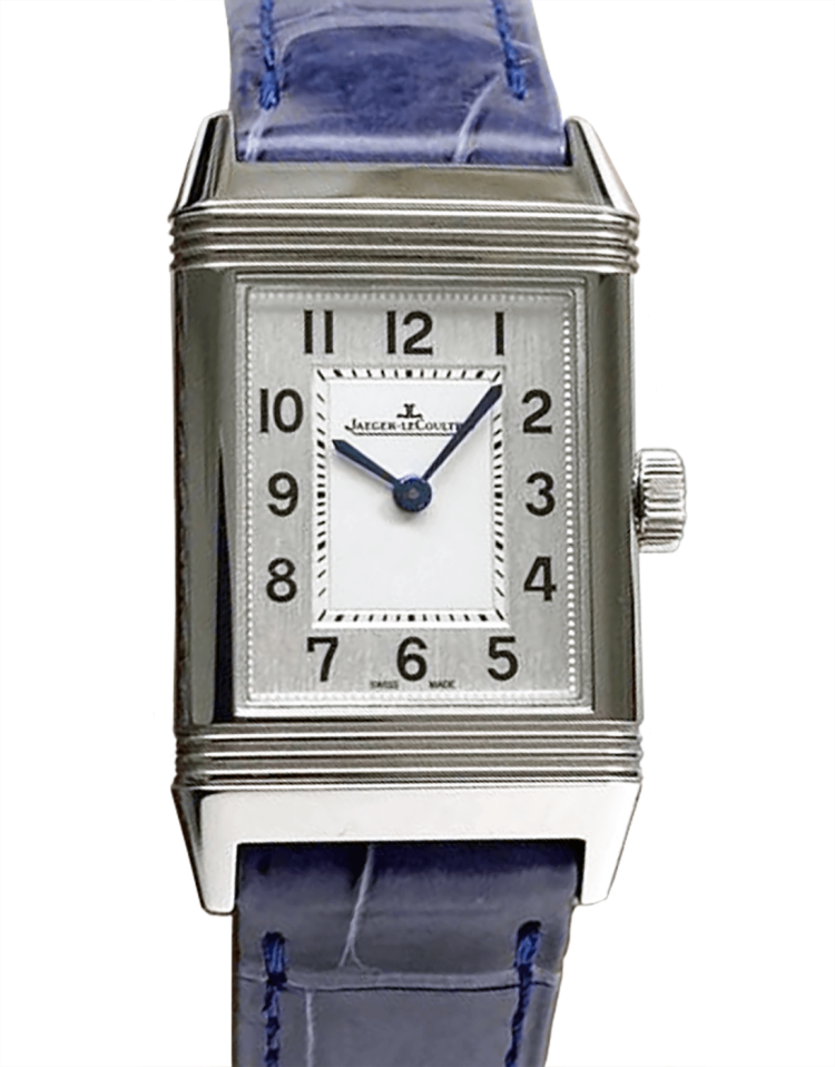 Jaeger-LeCoultre Reverso Classic Small Monoface Blue Alligator Quartz Ladies Watch photo 1