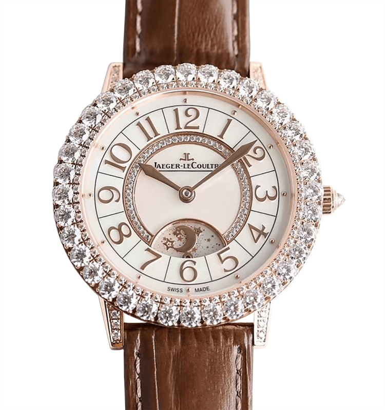 Jaeger-LeCoultre Rendez-Vous Dazzling Night & Day Pink Gold Diamond Taupe Alligator Ladies Watch photo 1