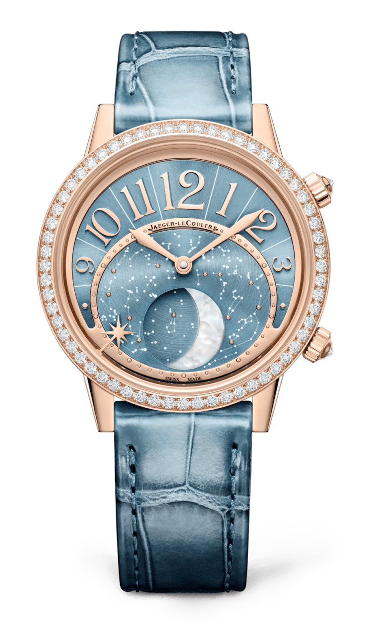 Jaeger-LeCoultre Rendez-Vous Moon Serenity Pink Gold Diamond Blue Ladies Watch photo 1