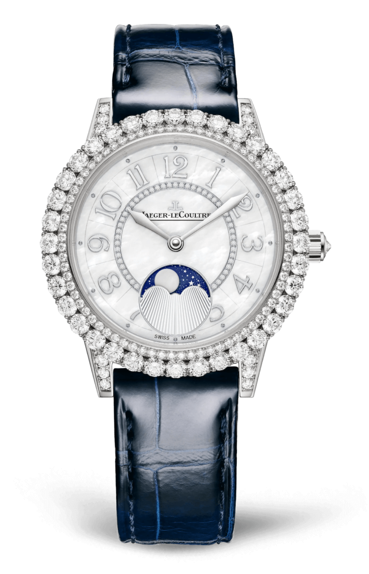 Jaeger-LeCoultre Rendez-Vous Dazzling Moon White Gold Diamond Blue Alligator Ladies Watch photo 1