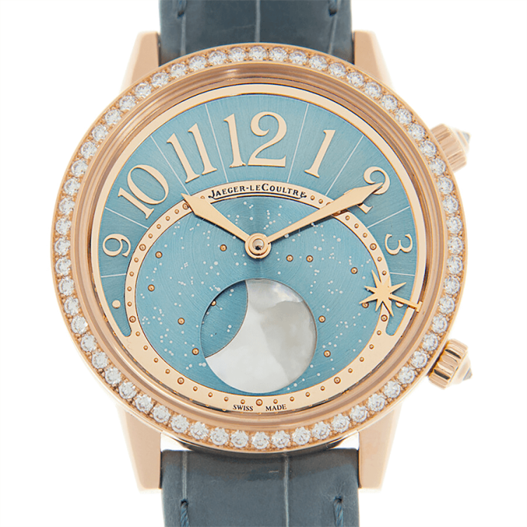 Jaeger-LeCoultre Rendez-Vous Moon Serenity Pink Gold Diamond Blue Ladies Watch photo 1