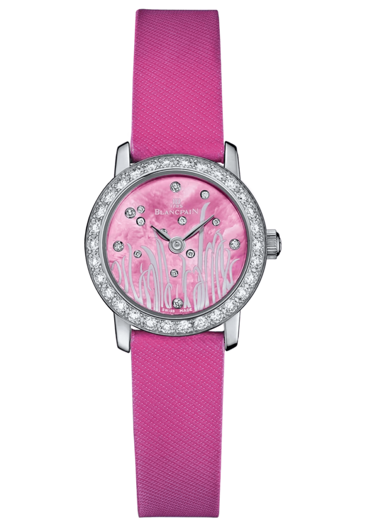 Blancpain Ladybird Ultraplate Pink Mother of Pearl Satin Diamond Ladies Watch photo 1