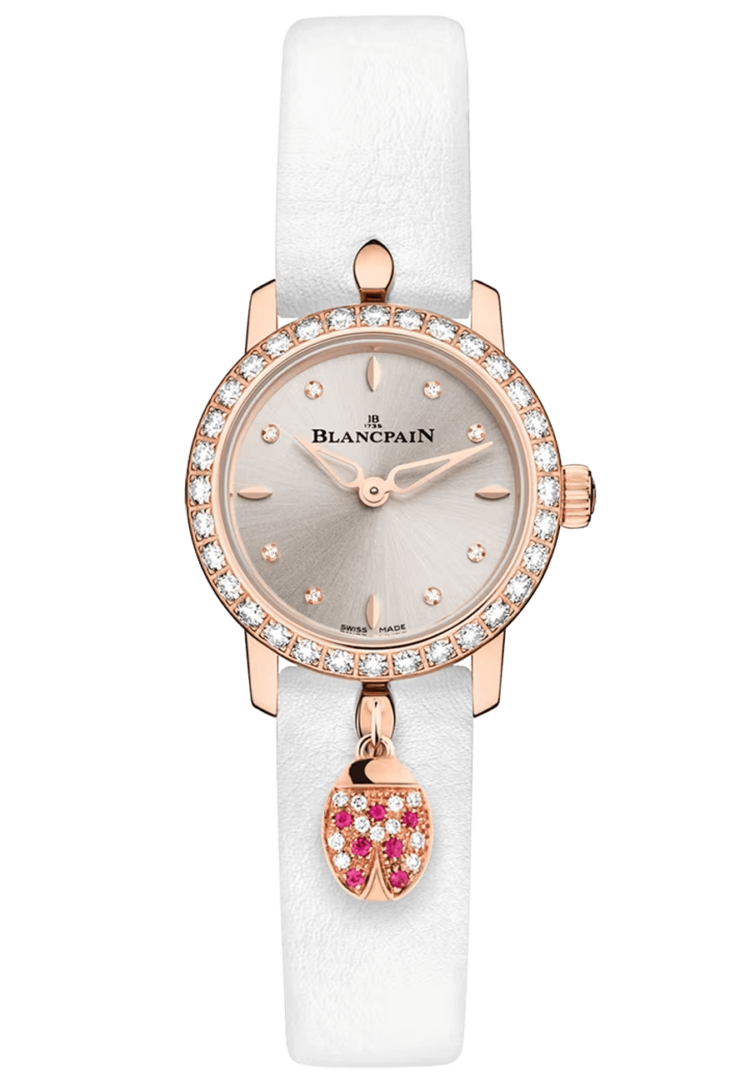 Blancpain Ladybird Ultraplate Champagne Red Gold Diamond Ladies Watch photo 1