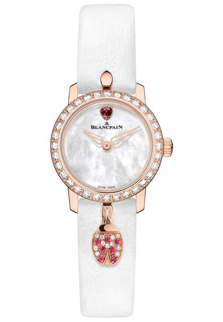 Blancpain Ladybird Ultraplate Mother of Pearl Red Gold Diamond Ladies Watch photo 1