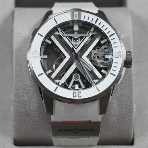 Ulysse Nardin Diver X Skeleton 44mm Titanium White Rubber Men’s Watch