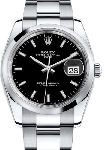 ROLEX OYSTER PERPETUAL DATE DOMED BEZEL- photo