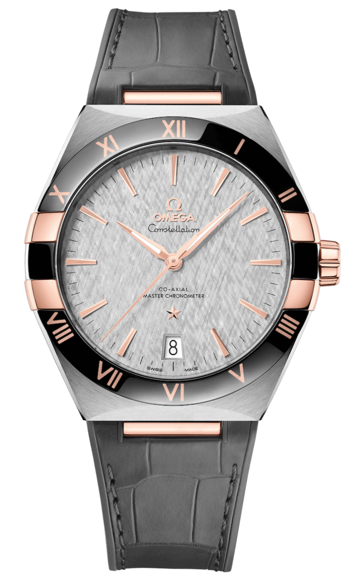 Omega Constellation Co-Axial Master Chronometer 41mm Sedna Gold Steel Grey Men's Watch photo 1