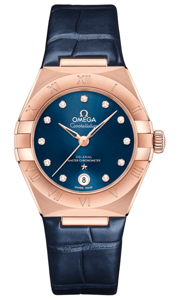 Omega Constellation Co-Axial Master Chronometer 29mm Blue Sedna Gold ...