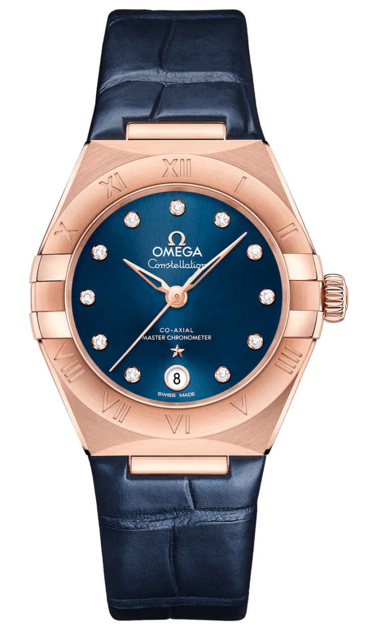 Omega Constellation Co-Axial Master Chronometer 29mm Blue Sedna Gold Ladies Watch photo 1