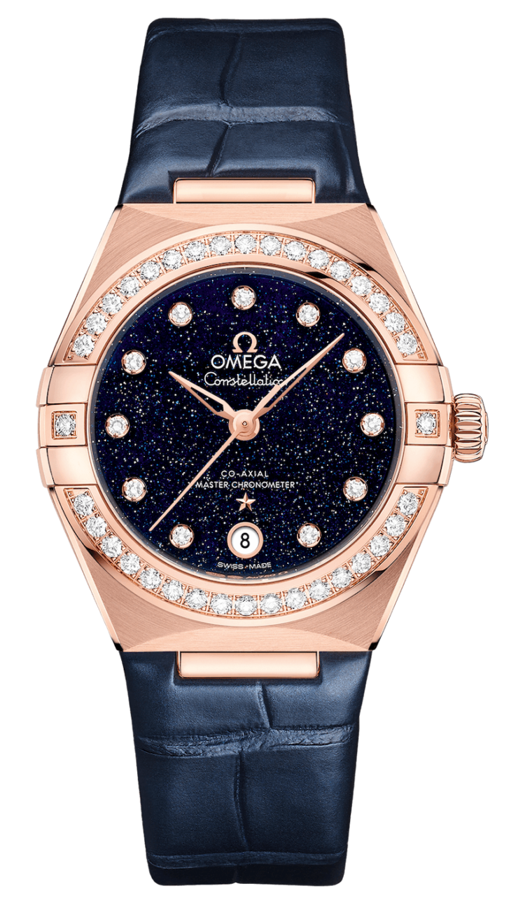 Omega Constellation Co-Axial Master Chronometer 29mm Sedna Gold Blue Aventurine Ladies Watch photo 1
