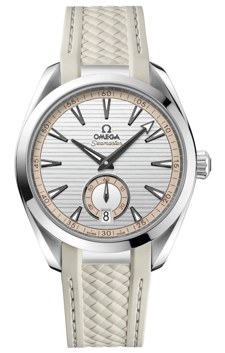 Omega Seamaster Aqua Terra 150M Co-Axial Master Chronometer Small Seconds 41mm Beige Rubber Men's Watch photo 1