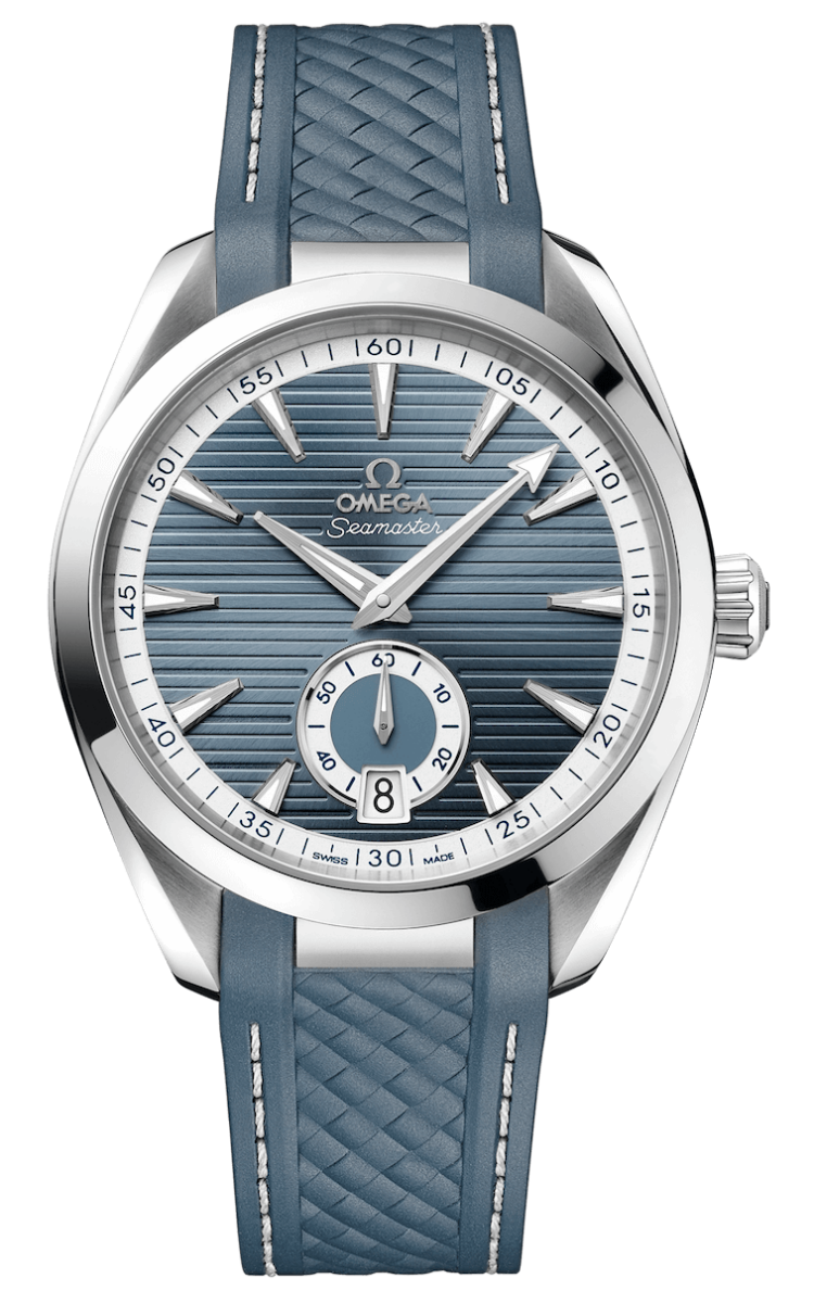 Omega Seamaster Aqua Terra 150M Co-Axial Master Chronometer Small Seconds 41mm Blue Rubber Men's Watch photo 1