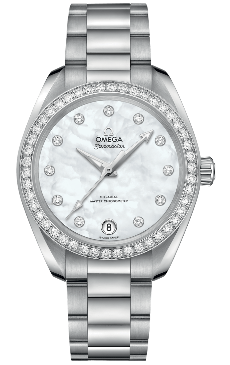 Omega Seamaster Aqua Terra 150M Co-Axial Master Chronometer 34mm Mother-of-Pearl Diamond Ladies Watch photo 1