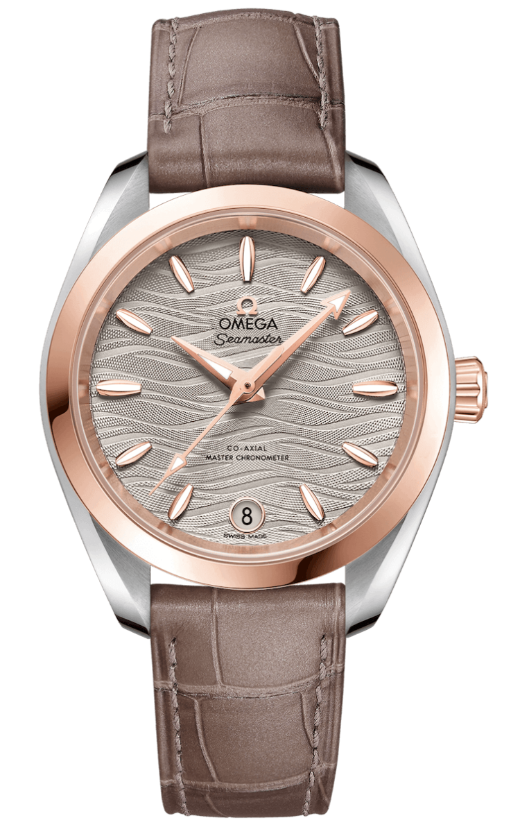 Omega Seamaster Aqua Terra 150M Co-Axial Master Chronometer 34mm Steel Sedna Gold Taupe Ladies Watch photo 1