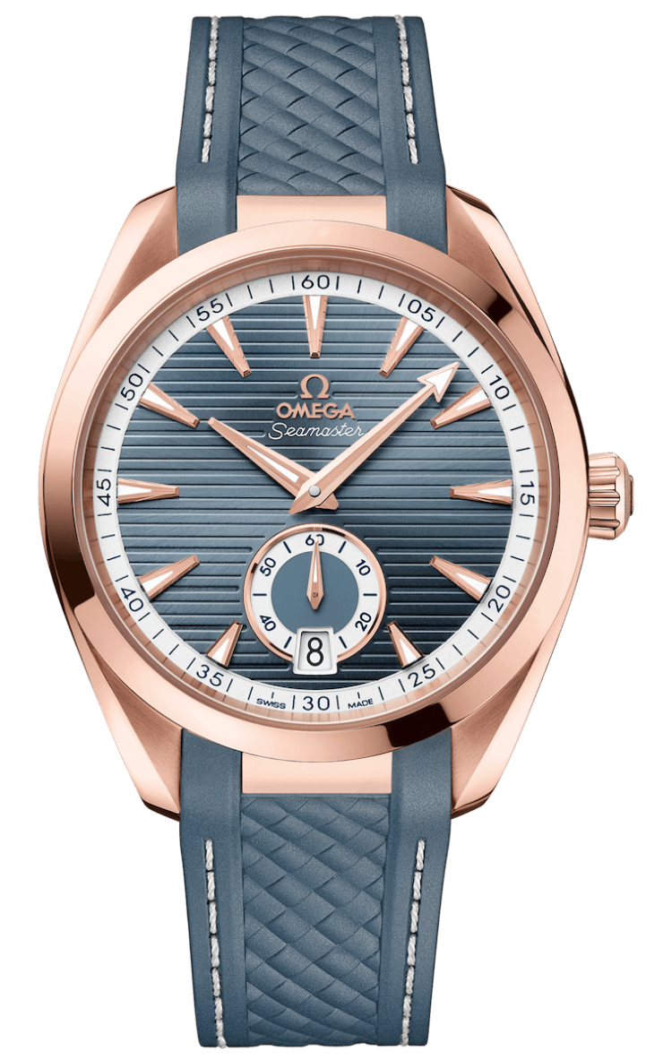 Omega Seamaster Aqua Terra 150M Co-Axial Master Chronometer Small Seconds 41mm Sedna Gold Blue-Grey Men's Watch photo 1