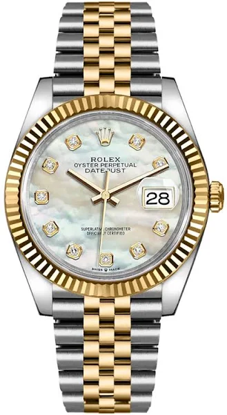 Rolex Datejust 36 Mother of Pearl Diamond Dial Watch - photo