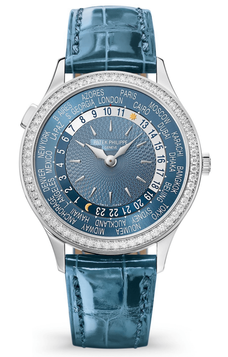 Patek Philippe Complications World Time Diamond Peacock Blue Ladies Watch photo 1