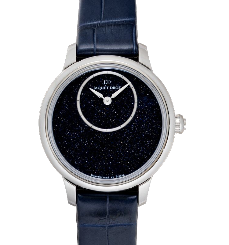 Jaquet Droz Petite Heure Minute Blue 35mm Men's Watch