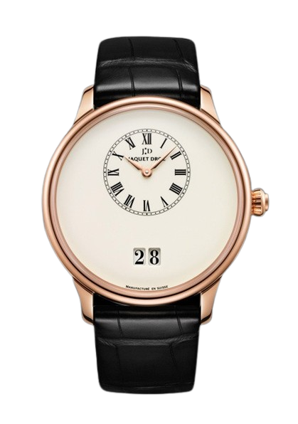 Jaquet Droz Petite Heure Minute Grande Date Ivory Men's Watch