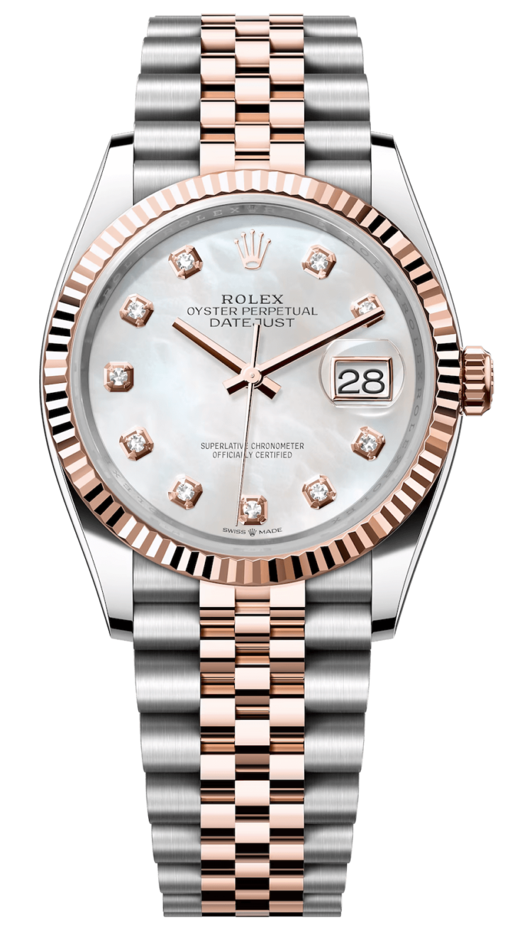 Rolex Datejust 36 Everose Rolesor Mother-of-Pearl Diamond Jubilee Unisex Watch photo 1