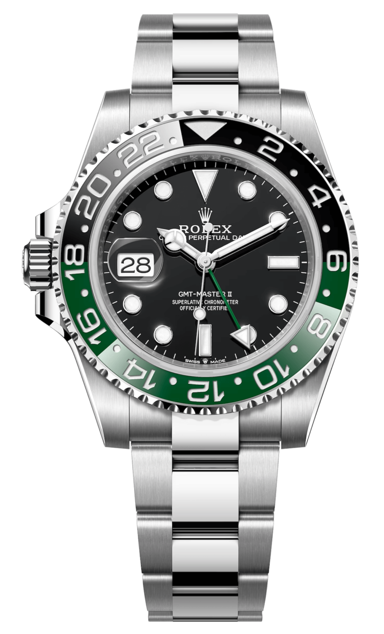 Rolex GMT-Master II 40mm Left-Handed Black Green Oystersteel Men's Watch photo 1