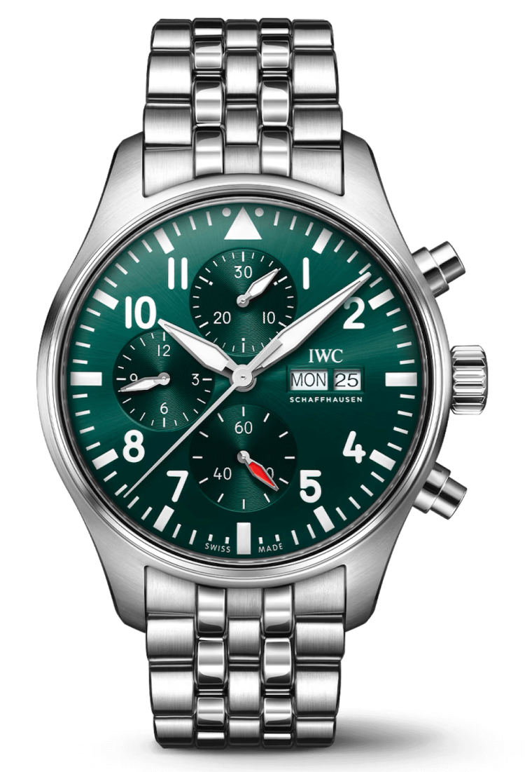 IWC Pilot's Watch Chronograph 43 Green Stainless Steel Men's Watch photo 1