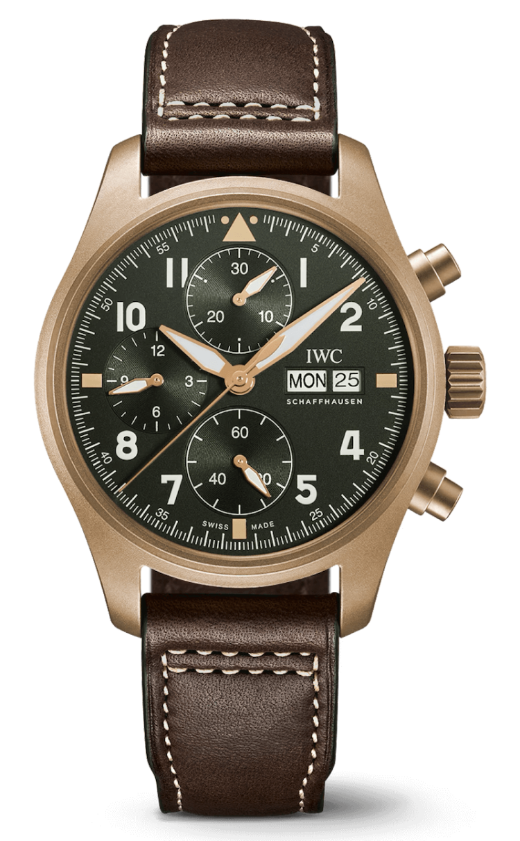 IWC Pilot's Watch Chronograph Spitfire Bronze Calfskin Men's Watch photo 1