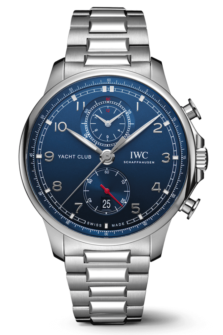 IWC Portugieser Yacht Club Chronograph Blue Steel Men's Watch photo 1