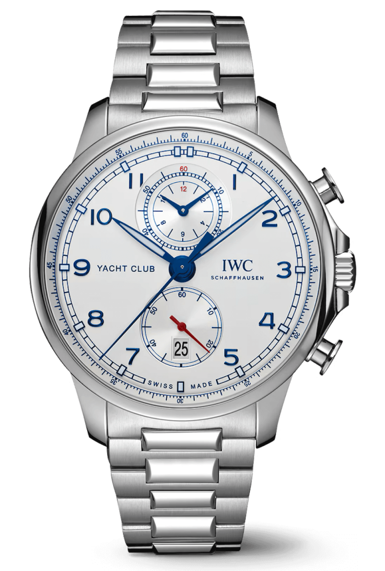 IWC Portugieser Yacht Club Chronograph Silver Steel Men's Watch photo 1