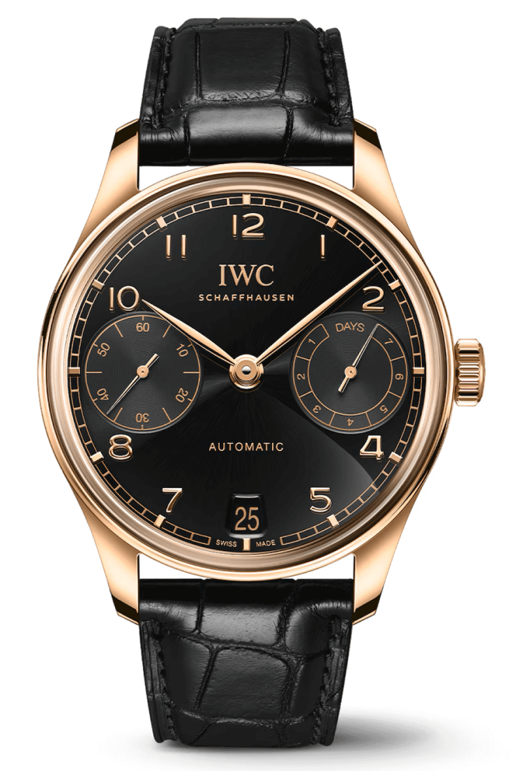 IWC Portugieser Automatic 42 Rose Gold Black Alligator Men's Watch photo 1